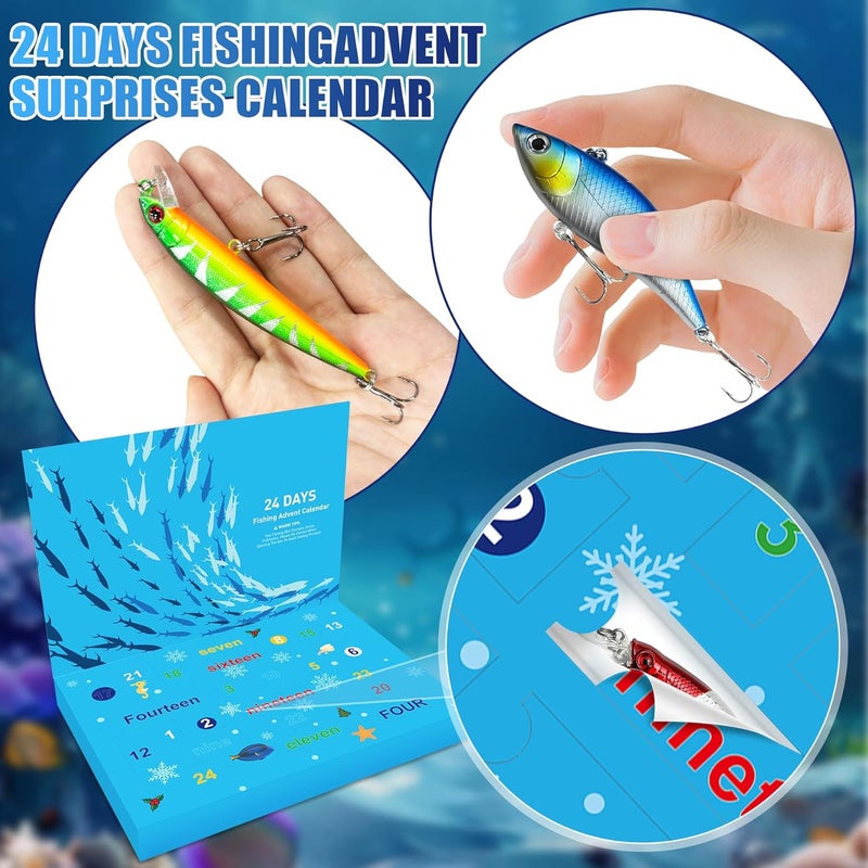safoezy Fishing Advent Calendar 2024 - 24 Days of Fishing Lures - Image 4